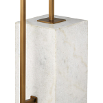 Торшер с прямоугольным абажуром на белом мраморном основании Asymmetry on Marble варинант исполнения - 2 | Loft Concept в Уфе