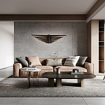 Люстра подвесная в форме веера из чёрного металла Black Solace  варинант исполнения - 2 | Loft Concept в Уфе