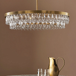 Люстра круглая с подвесками в форме стеклянных капель Glass Rain варинант исполнения - 3 | Loft Concept в Уфе