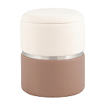 Пуф Mauldine с ящиком светло-коричневый с экокожей варинант исполнения - 1 | Loft Concept в Уфе