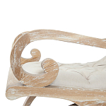 Кресло-качалка с мягкой обивкой из льна Ella Armchair beige варинант исполнения - 3 | Loft Concept в Уфе