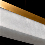 Подвесной светильник линейный из натурального камня Perfection of Geometry варинант исполнения - 6 | Loft Concept в Уфе