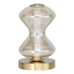 Настольная лампа светодиодная с волнообразным стеклянным плафоном Amphora of Light варинант исполнения - 2 | Loft Concept в Уфе