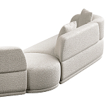 Угловой диван Calypso с поворотным механизмом и пуфом   варинант исполнения - 5 | Loft Concept в Уфе