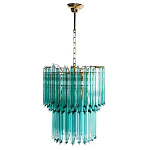 Дизайнерская люстра Blue Lagoon glass бирюзовое стекло  варинант исполнения - 2 | Loft Concept в Уфе