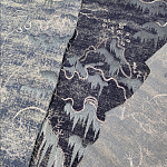 Мебельная ткань Вышивка серый цвет 130 см T2-39 варинант исполнения - 3 | Loft Concept в Уфе