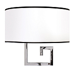 Бра с белым овальным абажуром с черной окантовкой Natural Concepts варинант исполнения - 1 | Loft Concept в Уфе