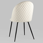 Мягкий стул в бежевом велюре Miruna Chair варинант исполнения - 5 | Loft Concept в Уфе