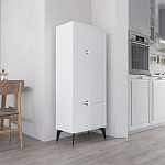 Комод белый с 4-мя дверцами на металлических ножках SPARK MULTIPURPOSE CABINET WHITE варинант исполнения - 3 | Loft Concept в Уфе