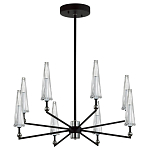 Люстра с прозрачными плафонами из стекла Umbrella варинант исполнения - 1 | Loft Concept в Уфе