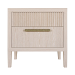 Прикроватная Тумбочка Primo с двумя ящиками Светлый дуб варинант исполнения - 7 | Loft Concept в Уфе