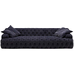 Трехместный диван темно-синий Campion Deep Blue Sofa варинант исполнения - 1 | Loft Concept в Уфе