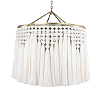 Люстра белая плетеная с кисточками Boho Tassel Chandelier варинант исполнения - 1 | Loft Concept в Уфе