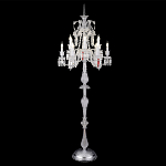 Торшер с 12-ю белыми текстильными абажурами и хрустальными подвесками Lustre Reverie варинант исполнения - 4 | Loft Concept в Уфе