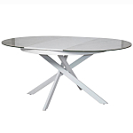 Стол обеденный раскладной круглый White Ceramic Table варинант исполнения - 1 | Loft Concept в Уфе