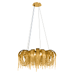 Люстра круглая подвесная с металлическими дугами и длинными цепочками 80 см Atlantis Chain варинант исполнения - 10 | Loft Concept в Уфе