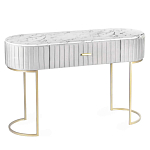 Консоль овальная на золотистых фигруных ножках Wall Console варинант исполнения - 1 | Loft Concept в Уфе