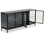 Сервант четырехдверный с рифленым стеклом The Keeper варинант исполнения - 2 | Loft Concept в Уфе