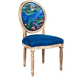 Стул из натурального бука с цветочным принтом Impressionism in Art варинант исполнения - 2 | Loft Concept в Уфе