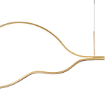 Подвесной светильник волнообразный изогнутый на двух тросах 103 см Spiral Lighting варинант исполнения - 2 | Loft Concept в Уфе