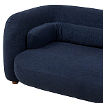 Дизайнерский двухместный диван с мягкими спинкой и подлокотниками синий Madelaine Sofa Blue варинант исполнения - 4 | Loft Concept в Уфе