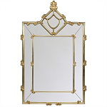 Зеркало прямоугольное Golden Classic Ornament Mirror варинант исполнения - 2 | Loft Concept в Уфе