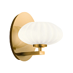  Бра с круглым плафон из матового белого стекла Kichler варинант исполнения - 1 | Loft Concept в Уфе