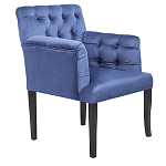 Кресло Addison Chic Armchair deep blue velour варинант исполнения - 1 | Loft Concept в Уфе