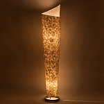 Торшер из перламутра на металлическом каркасе Indonesian Lamps варинант исполнения - 4 | Loft Concept в Уфе