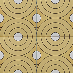 Дизайнерская плитка с узором Диски варинант исполнения - 1 | Loft Concept в Уфе