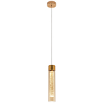 Подвесной светильник золото Sparkling Bubbles Tube Gold Amber Hanging Lamp варинант исполнения - 2 | Loft Concept в Уфе