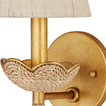 Бра из кованого железа с отделкой плетеной веревкой и сусальным золотом Parisian Style варинант исполнения - 2 | Loft Concept в Уфе