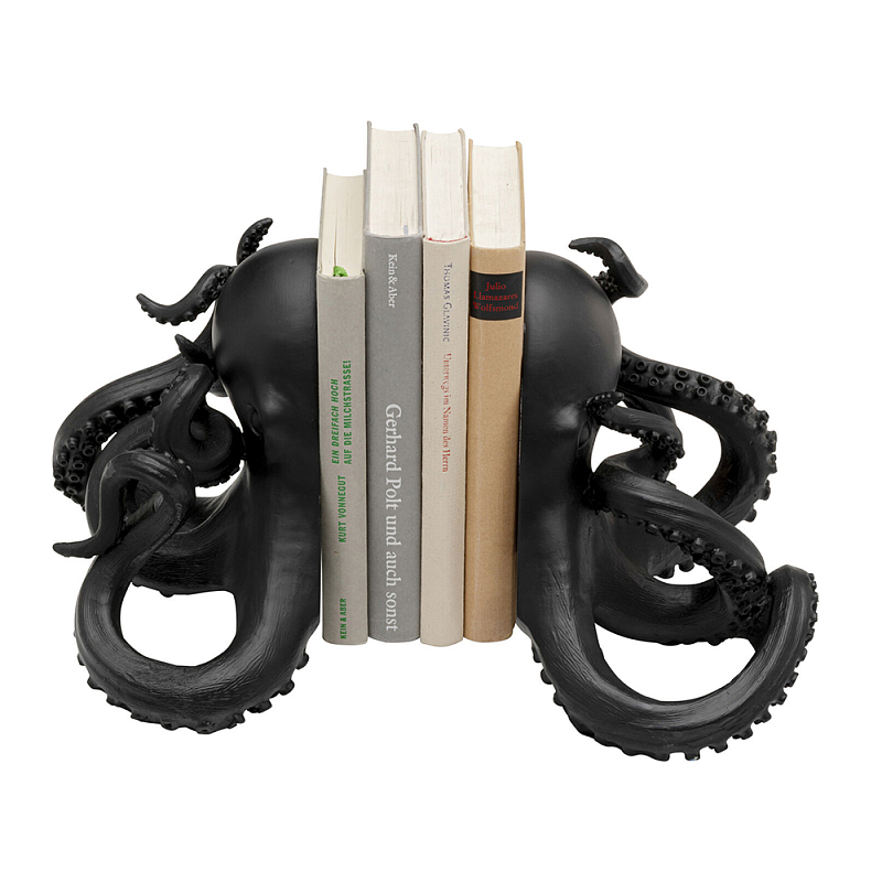 Держатель для книг Черный Осьминог Черный в Уфе | Loft Concept 