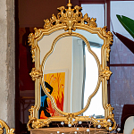 Зеркало с ажурной раме золотого цвета Classic Ornament Mirror варинант исполнения - 3 | Loft Concept в Уфе