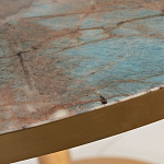 Стол обеденный круглый на золотистом основании Status Model варинант исполнения - 2 | Loft Concept в Уфе