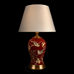 Настольная лампа бордовая с изображением птиц Slip Away варинант исполнения - 2 | Loft Concept в Уфе