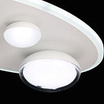 Потолочный светильник овальной формы белого цвета с 4-мя лампами Lunar Pebbles варинант исполнения - 8 | Loft Concept в Уфе