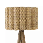 Торшер с плетеным абажуром на основании в виде треноги Lamp with Wicker Lampshade варинант исполнения - 1 | Loft Concept в Уфе