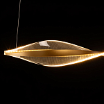 Люстра линейная с изогнутым плафоном Wave Line варинант исполнения - 7 | Loft Concept в Уфе