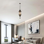 Подвесной светильник с янтарным стеклянным плафоном Amber Queen варинант исполнения - 2 | Loft Concept в Уфе