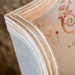 Кресло из массива бука серое с растительным орнаментом Raffael Floral Grey Armchair варинант исполнения - 4 | Loft Concept в Уфе