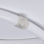 Люстра белого цвета с тремя изогнутыми светодиоидными плафонами Luke Lampco Tracer Lamp варинант исполнения - 6 | Loft Concept в Уфе