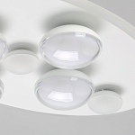 Потолочный светильник овальной формы белого цвета с 7-ю лампами Lunar Pebbles варинант исполнения - 5 | Loft Concept в Уфе