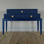 Премиальная Консоль с тремя ящиками Elsa Dreams Blue варинант исполнения - 3 | Loft Concept в Уфе