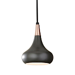  Подвесной светильник с каплевидным плафоном темного цвета Feiss варинант исполнения - 1 | Loft Concept в Уфе