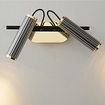 Бра с двумя цилиндрическими плафонами на магнитном креплении Bronze Concert варинант исполнения - 2 | Loft Concept в Уфе