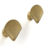 Комплект из 2-х настенных крючков из металла Shell Wall Hooks варинант исполнения - 1 | Loft Concept в Уфе