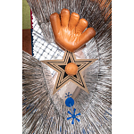 Дизайнерский ковер в виде звезды Poltronova Tappeto Stella Grey Navy Blue Rug варинант исполнения - 3 | Loft Concept в Уфе