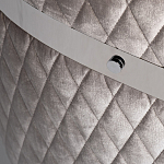 Стул серый велюровый со стеганной спинкой Focus on Convenience варинант исполнения - 3 | Loft Concept в Уфе