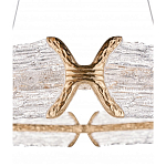 Люстра кольцевая с текстурным природным рисунком IceFlame варинант исполнения - 1 | Loft Concept в Уфе